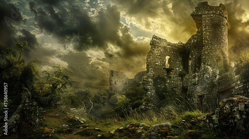 Ancient Castle Ruins ..