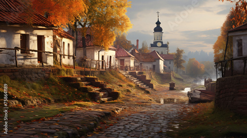 Ancient Vitebsk in the autumn .. photo
