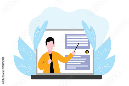 Online Learning Flat Illustration Design