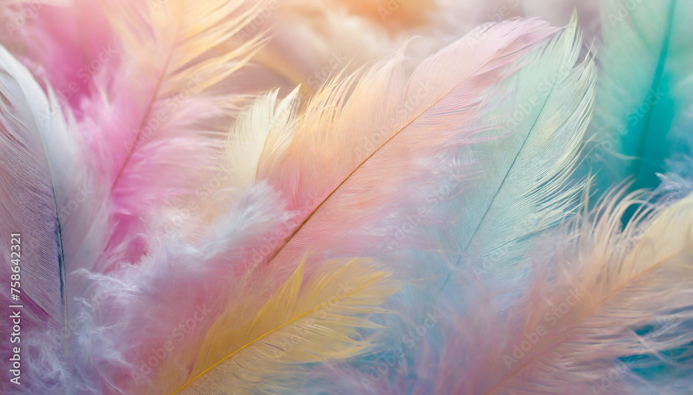 Firefly pastel color feather abstract background Firefly pastel color feather abstract background