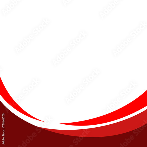 Red Business Curve Footer