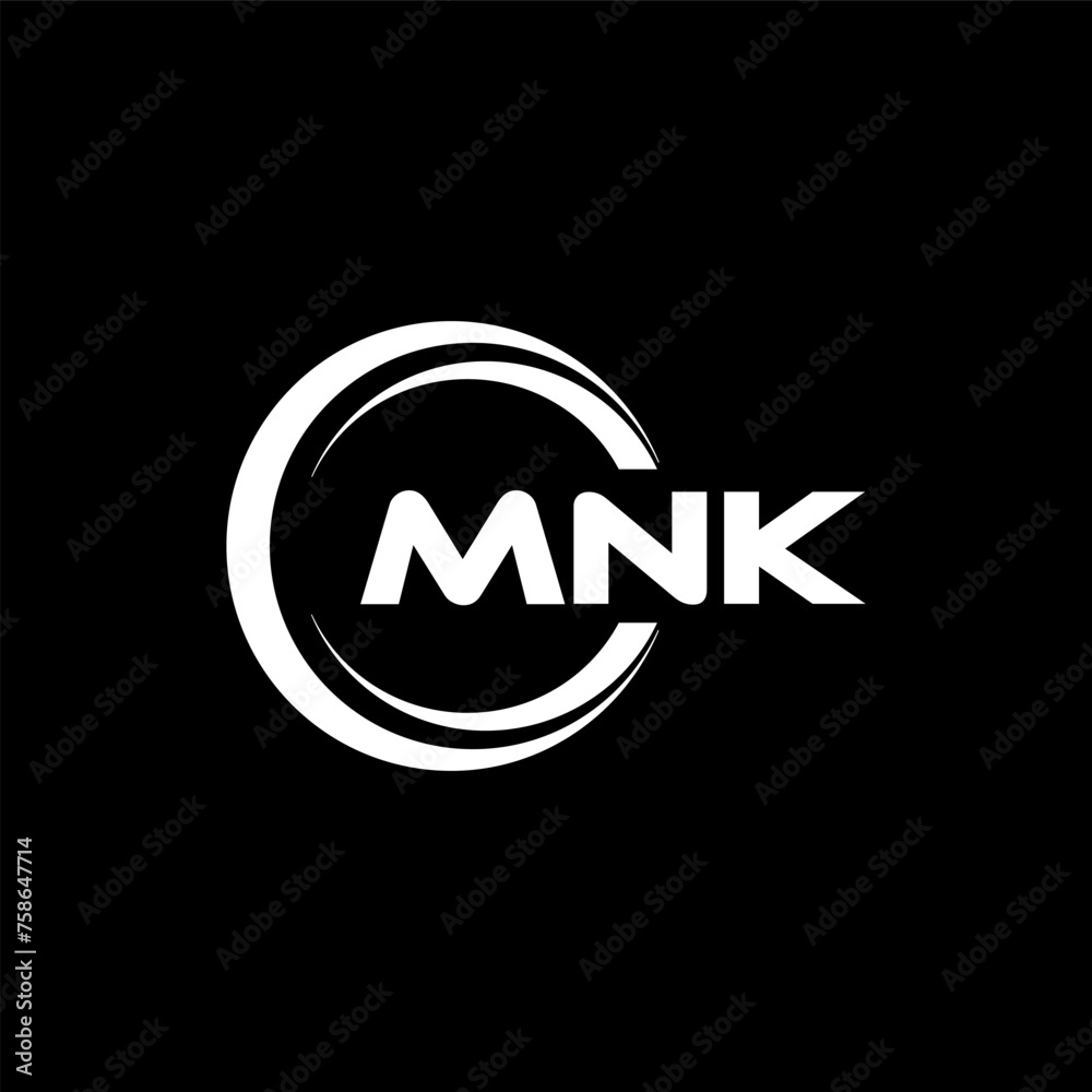 MNK Logo Design, Inspiration for a Unique Identity. Modern Elegance and Creative Design. Watermark Your Success with the Striking this Logo.