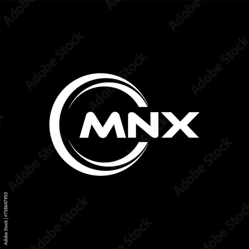 MNX Logo Design, Inspiration for a Unique Identity. Modern Elegance and Creative Design. Watermark Your Success with the Striking this Logo. photo