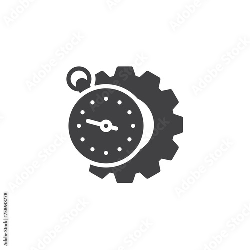 Time management vector icon