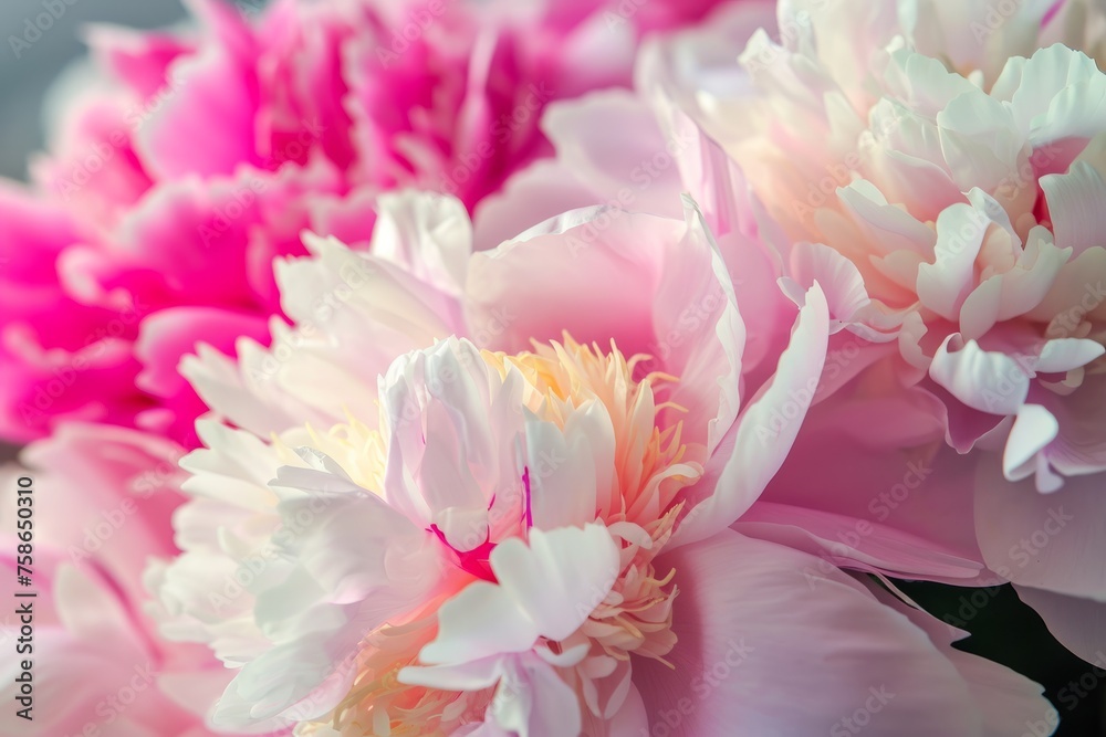 Fototapeta premium Beautiful Peonies Blooming