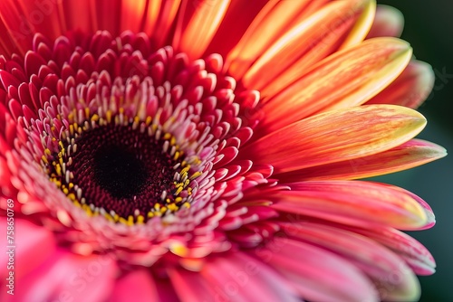 Beautiful Gerbera Flower Closeup