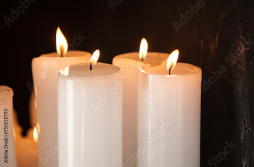 View of the candle lights photo