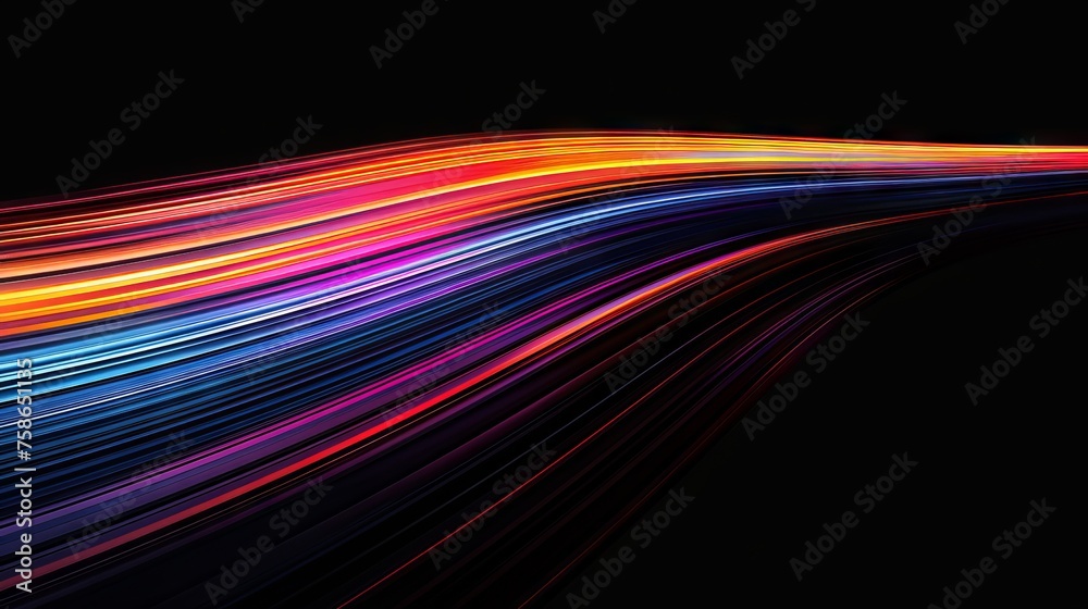 vibrant streak of color on dark background vibrant streak of color on dark background