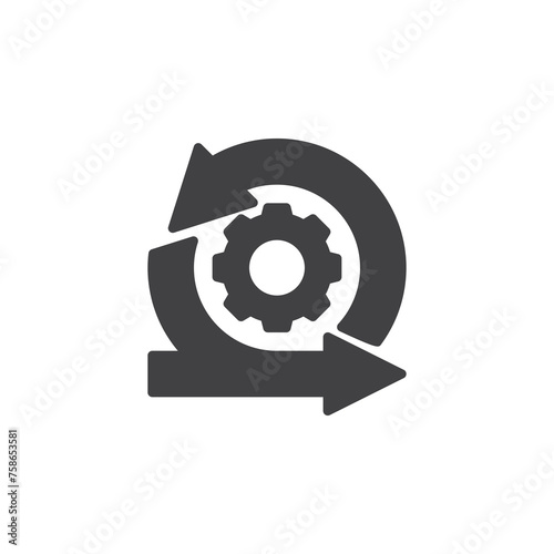 Agility and adaptability vector icon