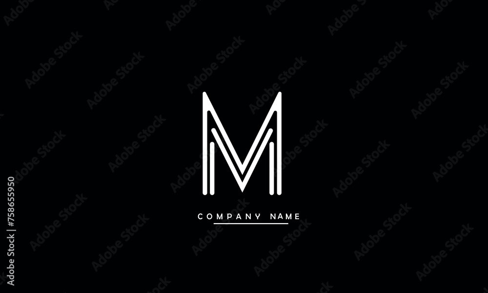 MM, MM Abstract Letters Logo Monogram