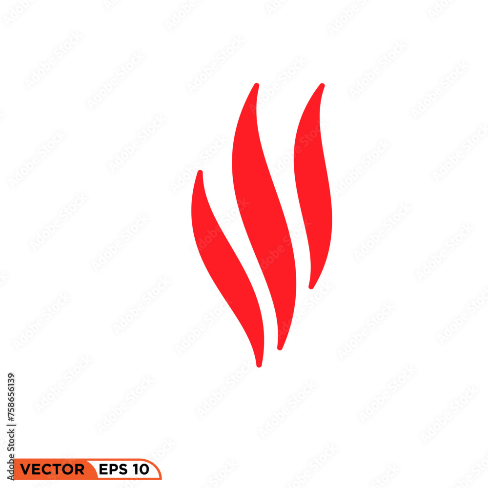 Fire icon design vector graphic of template, sign and symbol Fire icon design vector graphic of template, sign and symbol