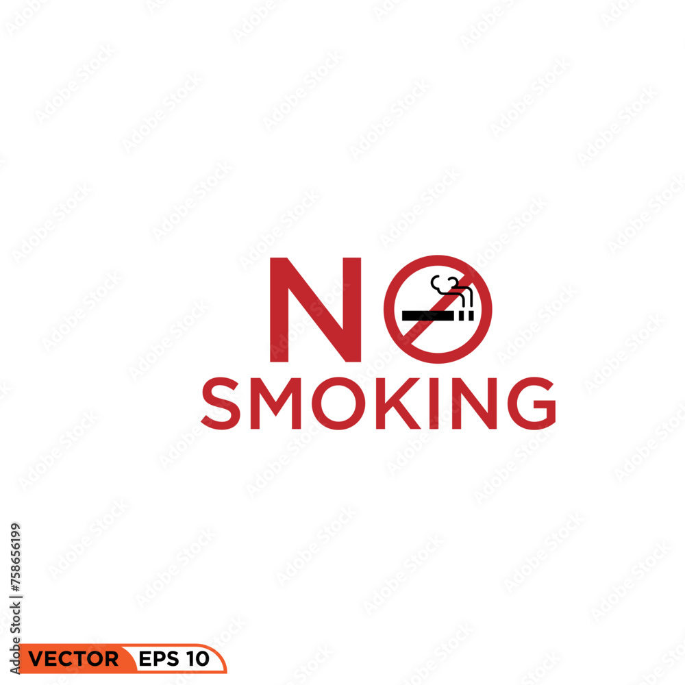 Smoking icon design vector graphic of template, sign and symbol Smoking icon design vector graphic of template, sign and symbol