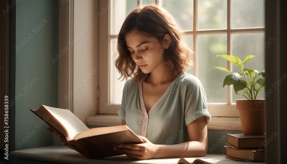 The beauty of simplicity as a good looking person enjoys a cup of coffee in the morning sunlight their cute face illuminated by the soft glow accentuated by their stunning beautiful colored Eyes The beauty of simplicity as a good looking person enjoys a cup of coffee in the morning sunlight their cute face illuminated by the soft glow accentuated by their stunning beautiful colored Eyes