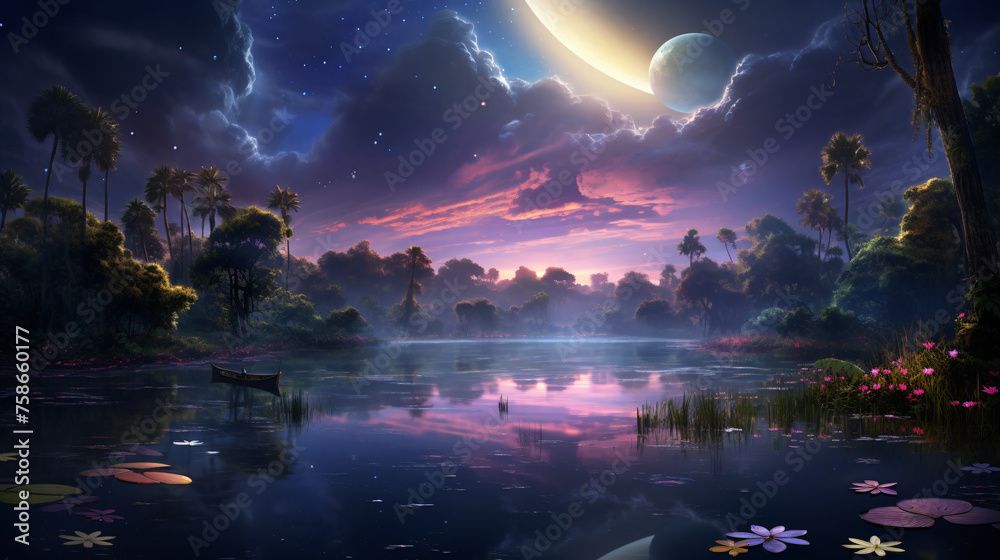 Celestial Serenity Redux Night Sky Tranquility 
