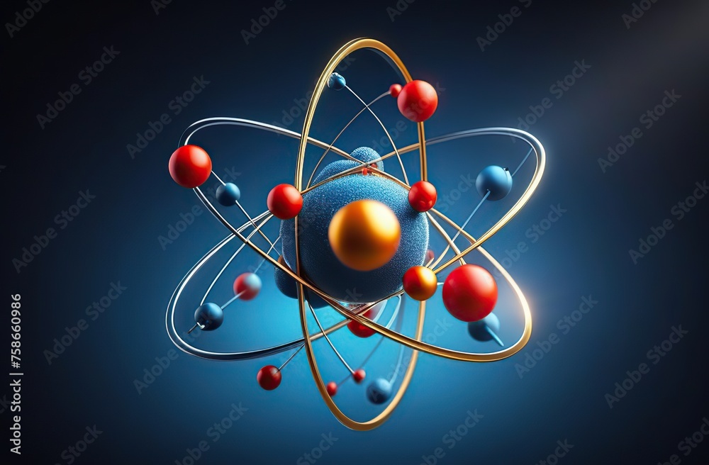 simple atomic concept neon background simple atomic concept neon background