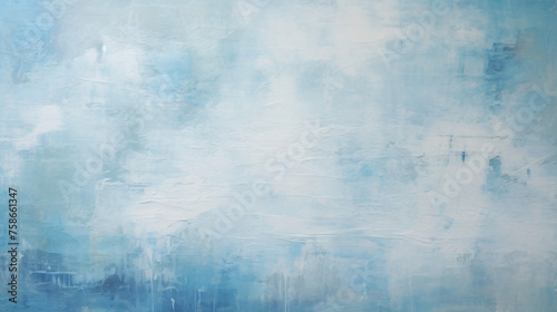 Clear blue stained canvas painting draft background