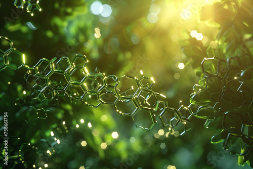 Biocatalysts speeding up chemical reactions in green chemistry applications.
