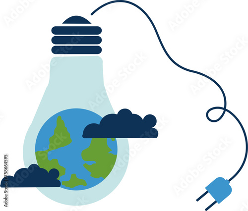 Earth Hour Illustration