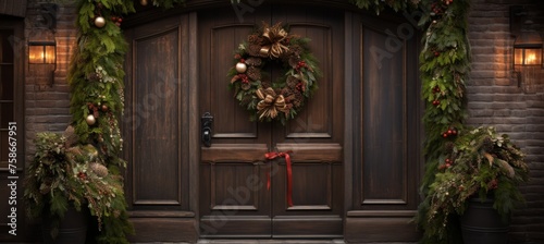 holiday home door decoration