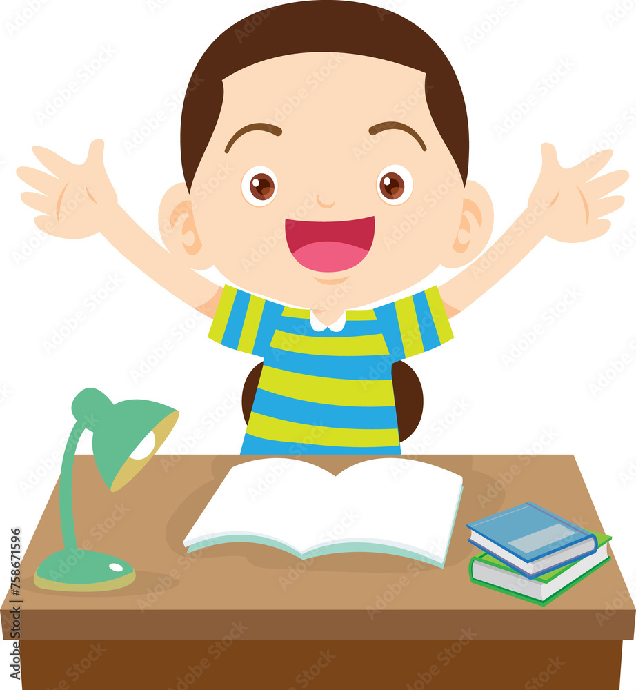 kid learning doing homework read and writing on desk kid learning doing homework read and writing on desk