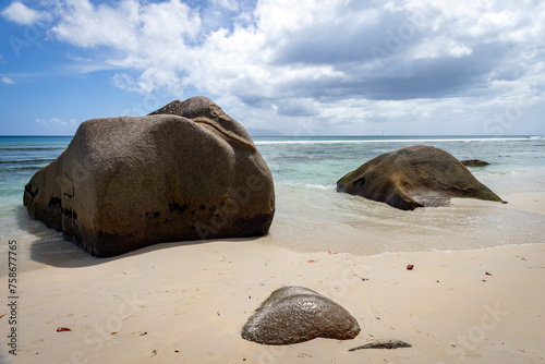 Landscape of Beau Vallon Beach, Seychelles