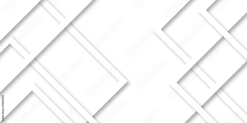 Abstract geometric lines background with diamond and triangle shapes. Geometric lines white abstract modern background. abstract minimal futuristic element concept vector for cover, banner design. - obrazy, fototapety, plakaty 