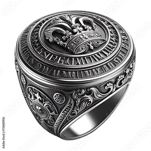 Regal Heritage: An Engraved Signet Ring Fit for Royalty