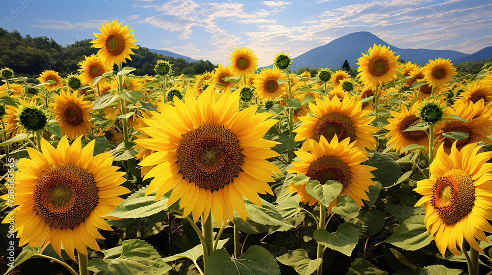 Immerse in Natures Glory The Serene Allure of Sunflower
