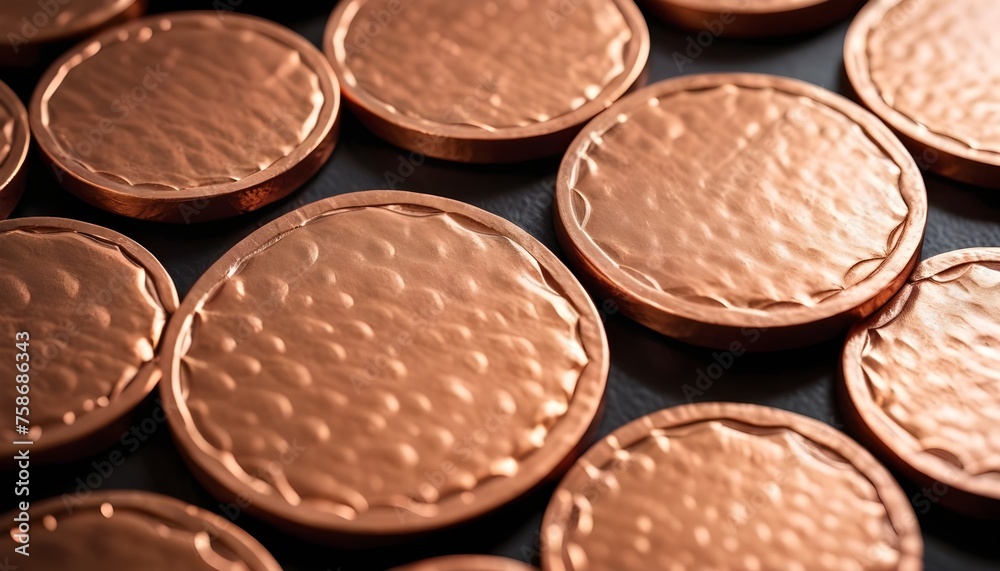 Circles pattern copper slab discs sample texture Circles pattern copper slab discs sample texture