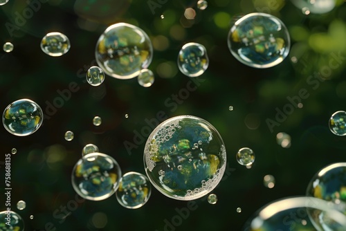 Nature's Delight: Realistic Air Bubble Overlays for Photoshop - Enhance Your Digital Photos with Soap Bubble and Droplet Effects