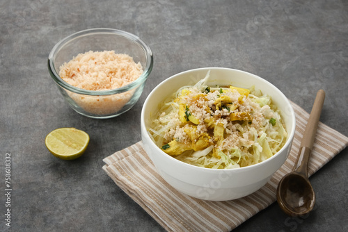 Soto Ayam Lamongan, traditional chicken soup from Indonesia 