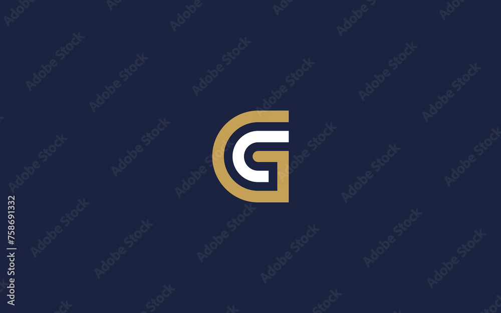 Fototapeta premium letter gc logo icon design vector design template inspiration