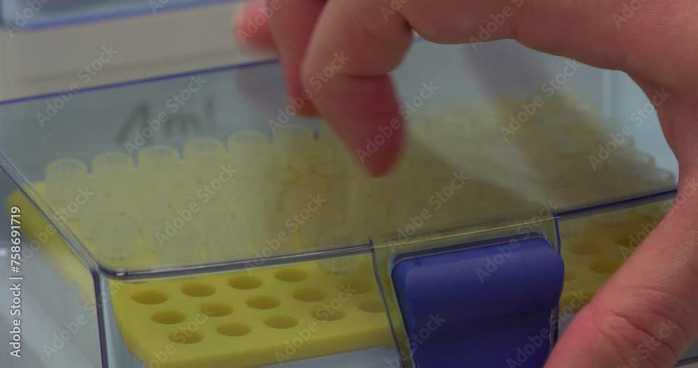 Nahaufnahme Hand arbeitet im Labor