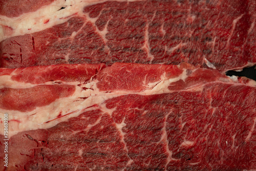 Close up meat texture background. Marbled meat texture