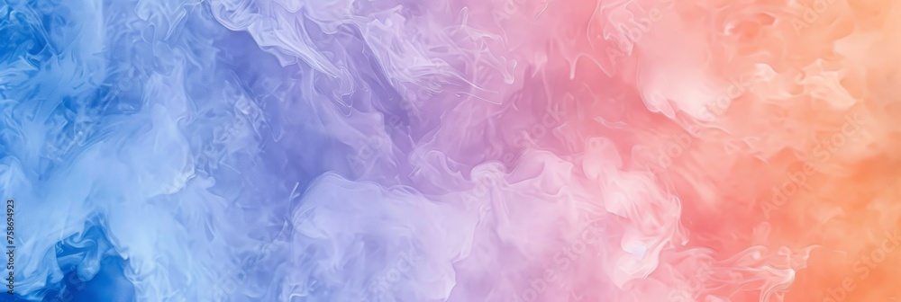 Fototapeta premium Abstract vibrant pastel pink peach fuzz and very peri pantone purple gradient background. Texture flowing from pastel pink to purple, evoking a sense of calmness and serenity in the viewer's mind