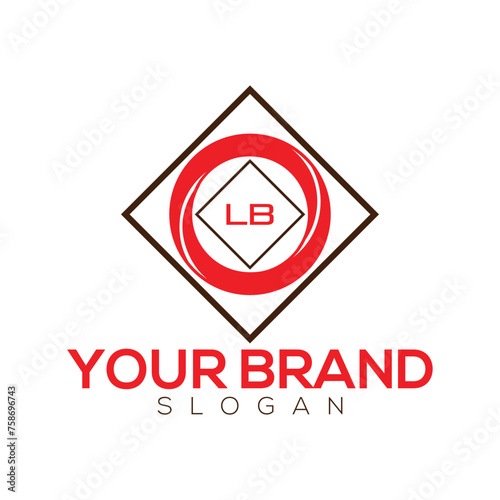 Free Download Initial monogram LB letter logo design template - GFXLoad