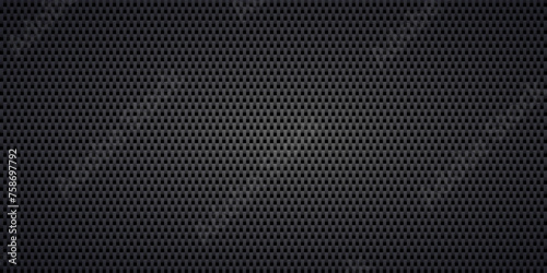 Black vertical carbon fiber seamless texture background vector illustration. Textile fabric, car tuning or cloth macro kevlar crisscross texture background.