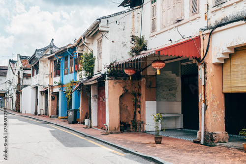 street view of malacca colonial town
