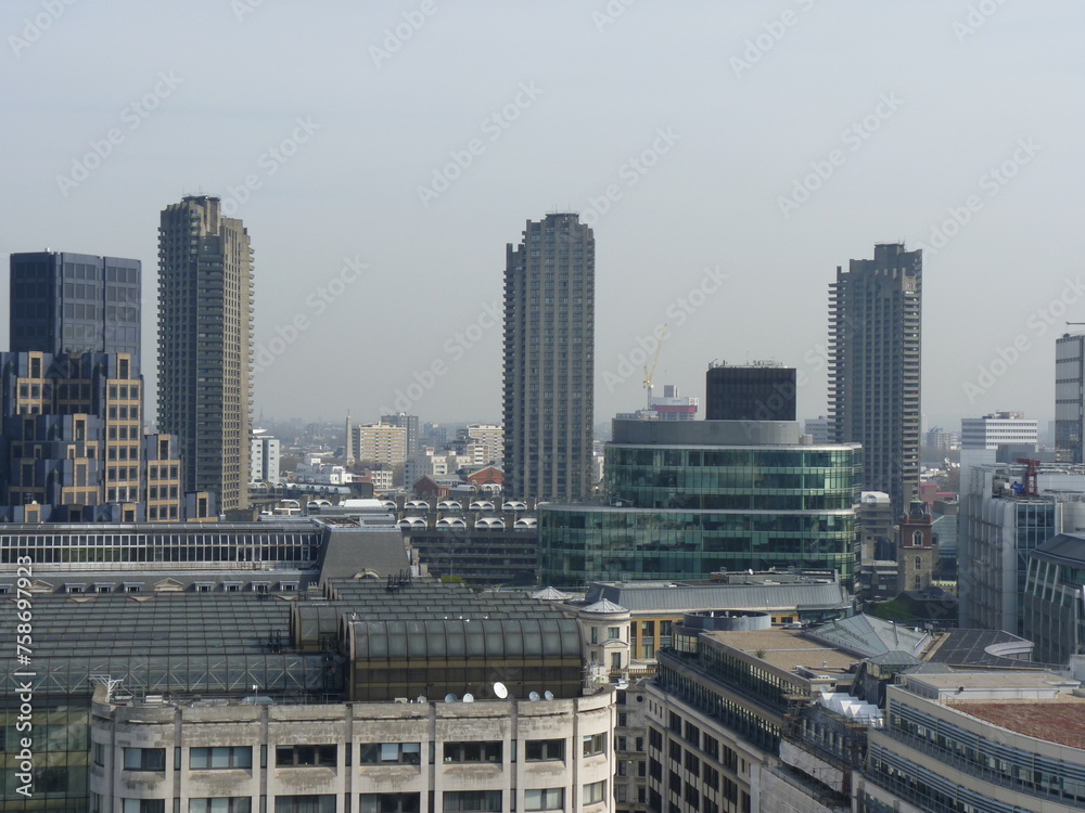 Fototapeta premium Vue zone bureau londres