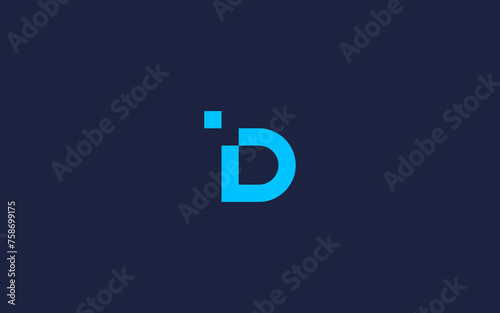 letter d digital logo icon design vector design template inspiration