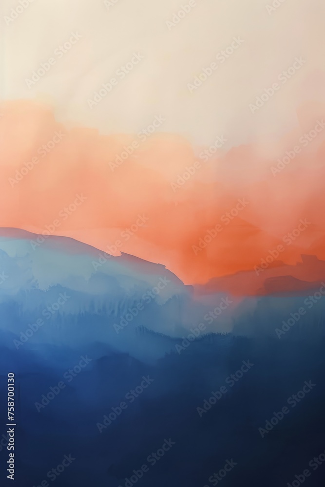 Fototapeta premium Abstract vibrant pastel pink peach fuzz and very peri pantone purple gradient background. Texture flowing from pastel pink to purple, evoking a sense of calmness and serenity in the viewer's mind