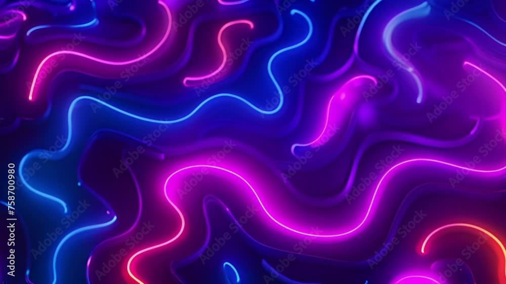 Neon line shapes animation of glowing horizontal lines streaming across the screen. Deep blues and vibrant purples make this a great seamless loop abstract background. Glowing pink and purple neon Neon line shapes animation of glowing horizontal lines streaming across the screen. Deep blues and vibrant purples make this a great seamless loop abstract background. Glowing pink and purple neon