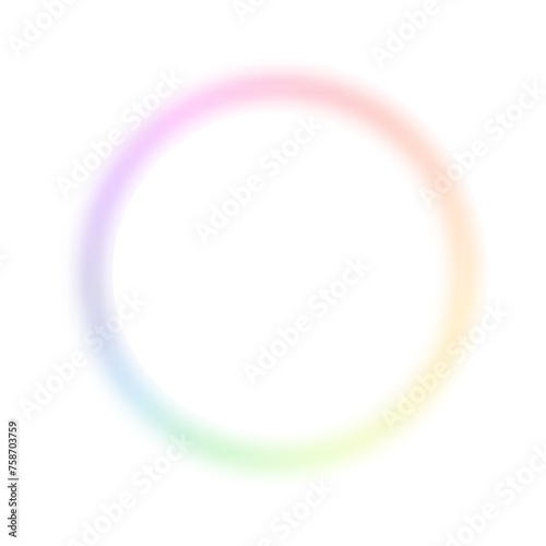 Blur Radial gradient background, swirling with rainbow color spectrum in a circle. Vibrant design colorful swirls. Flat vector illustration isolated on white background.