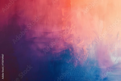 Abstract vibrant pastel pink peach fuzz and very peri pantone purple gradient background. Texture flowing from pastel pink to purple, evoking a sense of calmness and serenity in the viewer's mind photo
