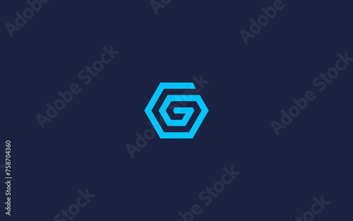 letter g hexagon logo icon design vector design template inspiration