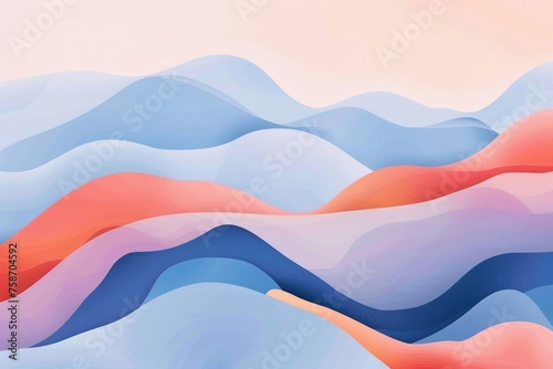 Abstract vibrant pastel pink peach fuzz and very peri pantone purple gradient background. Texture flowing from pastel pink to purple, evoking a sense of calmness and serenity in the viewer's mind
