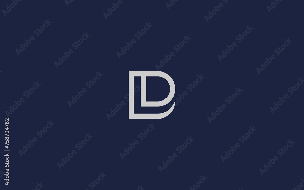letter dl logo icon design vector design template inspiration - obrazy, fototapety, plakaty 