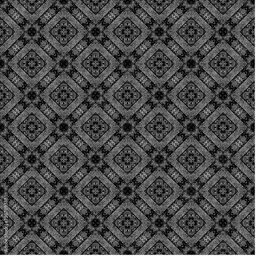 Vektor Symmetrie - Grunge Texturen und Muster - Linien Formen - Hintergrund Quadrat Nahtlos
