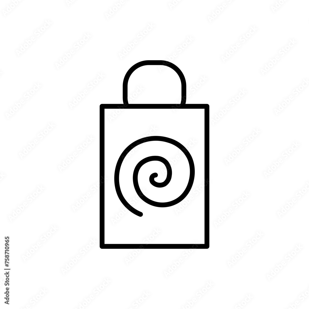 shopping bag line icon shopping bag line icon