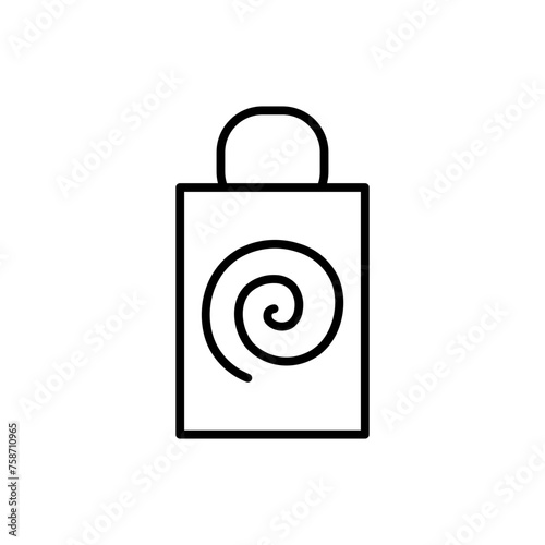 shopping bag line icon